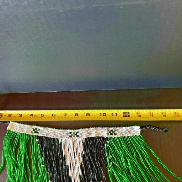 Native Glass Seed Beads Medicine Bib Neck Piece - Picture 6 of 8